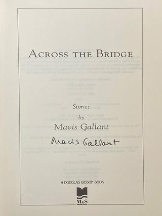Across The Bridge. New Stories.