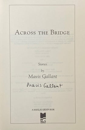 Across The Bridge. New Stories.