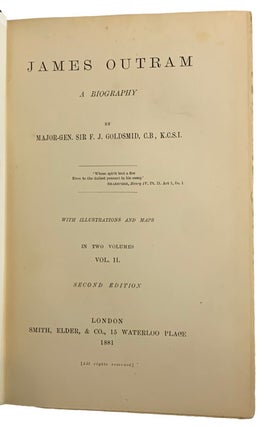 James Outram. A Biography. In Two Volumes.