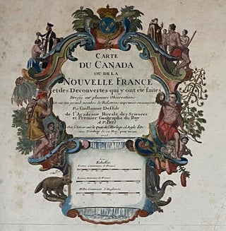 Carte du Canada au de la Nouvelle France et des Decouvertes qui y ont été faites Dressées sur plusieurs Observations et sur un grand nombre de Relations imprimées ou manuscrites.