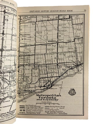Ontario Motor League Road Book 1955-56 Edition. With Routings, Strip Maps, City Plans, Costums Regulations, Bridges, Ferries and Streamship Services, Populations of Cities and Towns and General Travel Information.