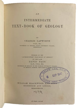 An Intermediate Text-Book of Geology.