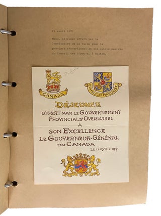 A collection of official Programmes, brochures, passes, table seating plans, menus, invitations,...