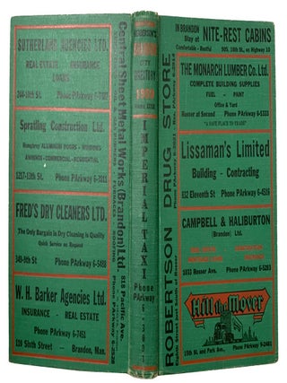 Henderson's Brandon Directory 1959. Comprising A Complete Street and Avenue Guide, A...
