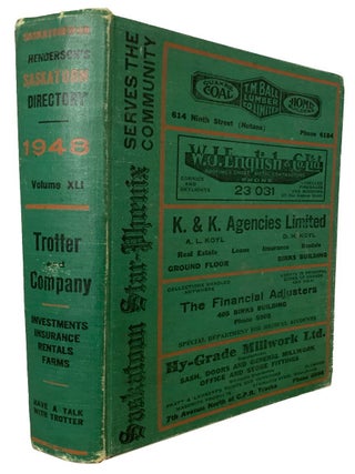 Henderson's Greater Saskatoon Directory 1948. Comprising A Complete Street And Avenue Guide....